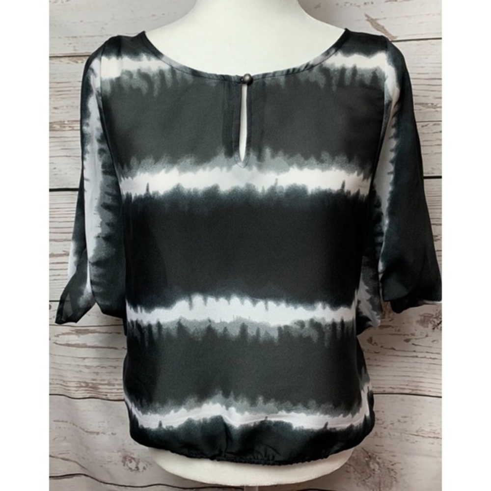 NWOT Converse Black & White Tie-Dye Top Size Small